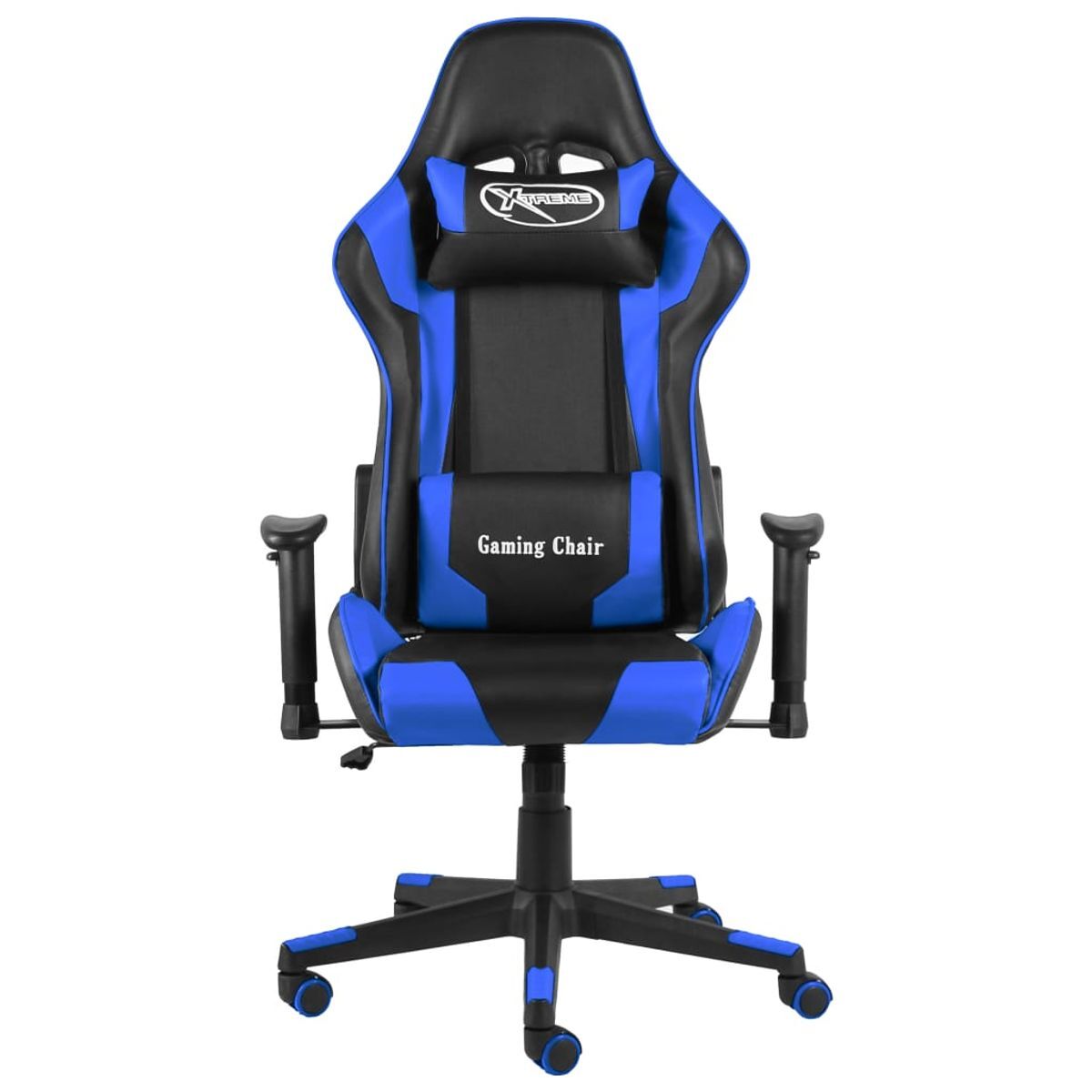 Silla gaming kenssi altura ajustable reclinable azul 123-133x68x69 cm