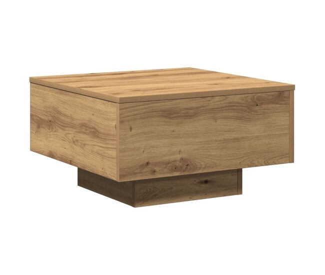 Mesa de centro Nueva York diseño fijo roble 31x55x55 cm