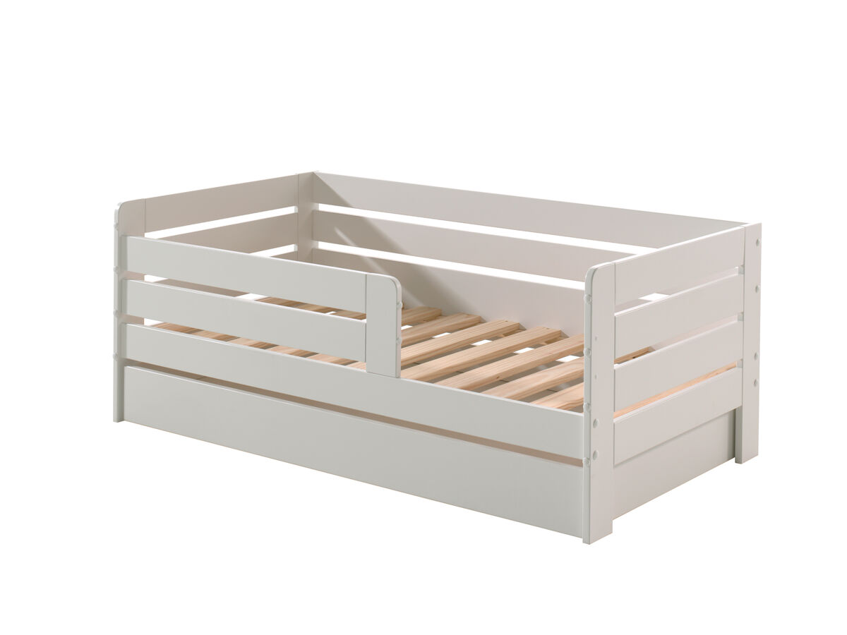 Cama individual infantil toddler 76x144x56 blanco