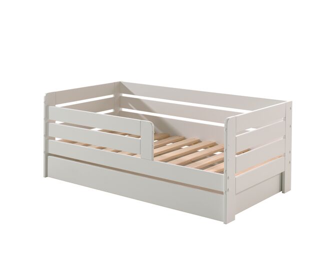 Cama individual infantil toddler 76x144x56 blanco