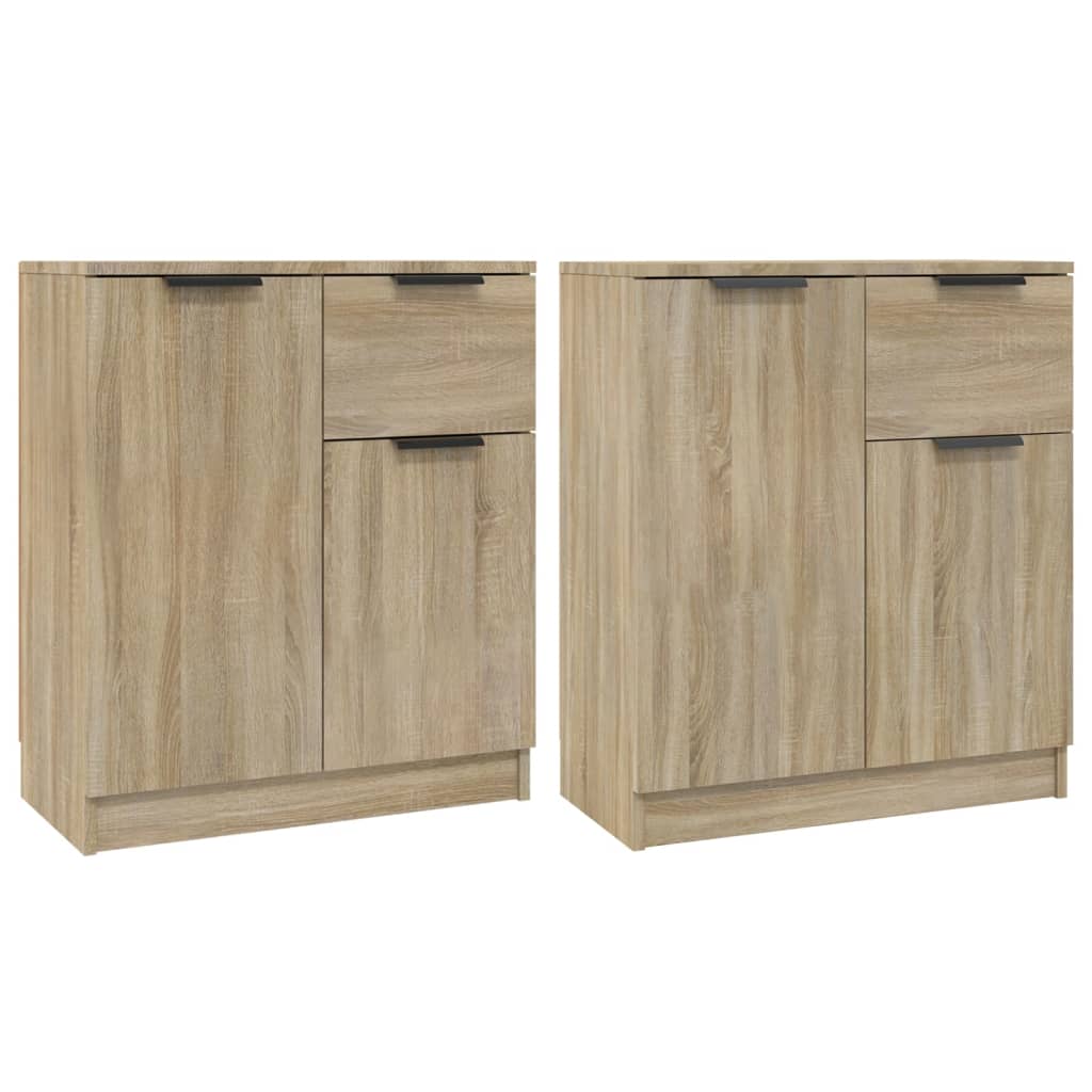 Aparador - Mueble de almacenamiento 2 uds 60 Madera Clara