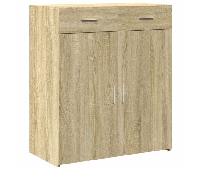 Aparador - mueble de almacenamiento de madera contrachapada roble sonoma 80x42,5x93 cm es3104