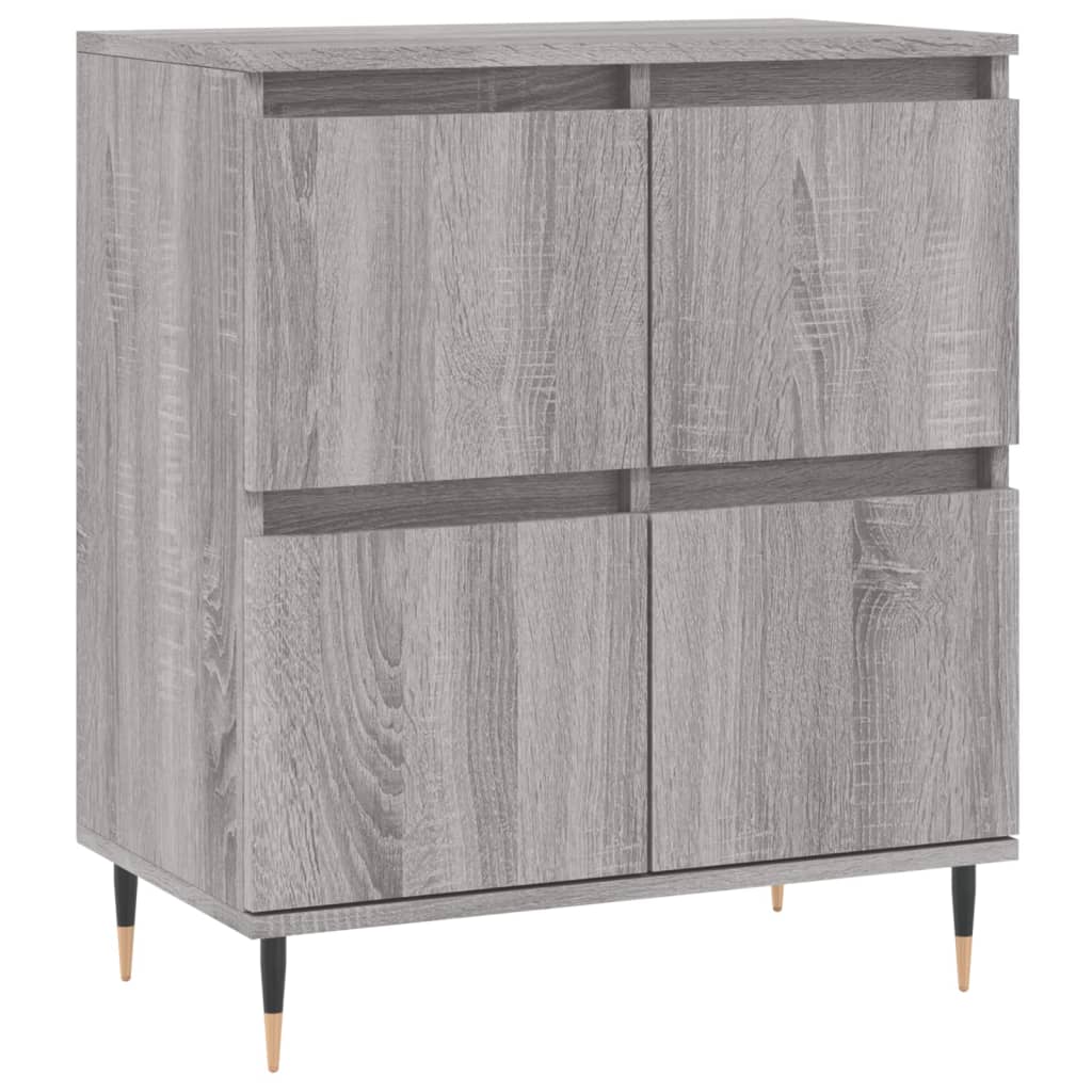 Aparador - Mueble de almacenamiento 60 Roble/ Gris
