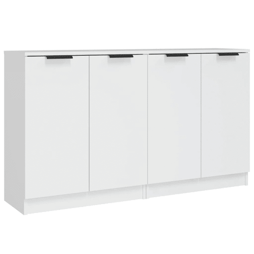 Aparadores - Bufetes - Móveis de apoio 2 pcs 60x30x70 cm derivados de madeira branco pt5109