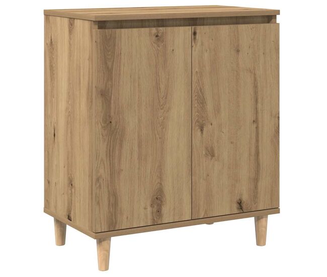 Aparador - mueble de almacenamiento madera contrachapada roble artisian 60x35x70 cm es4342