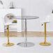 Conjunto de mesas y sillas de comedor Conjunto de mesas y sillas de comedor Transparente