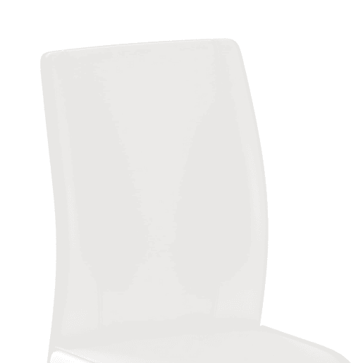 Conjunto mesa retangular 160x90x76 cm - Estante multifuncional + 4 cadeiras brancas de couro sintético - Branco, Madeira