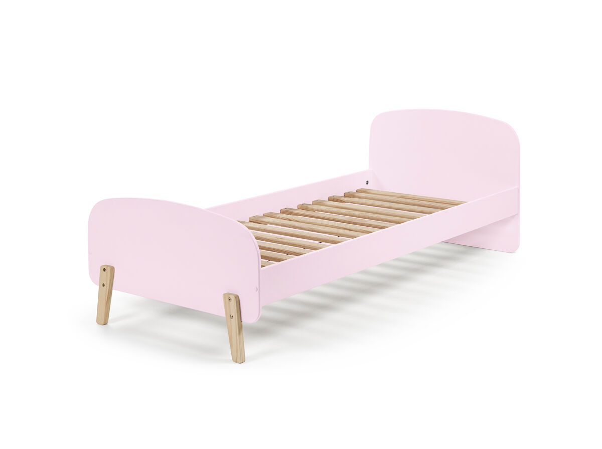 Cama individual infantil kiddy 95x206x73 rosa