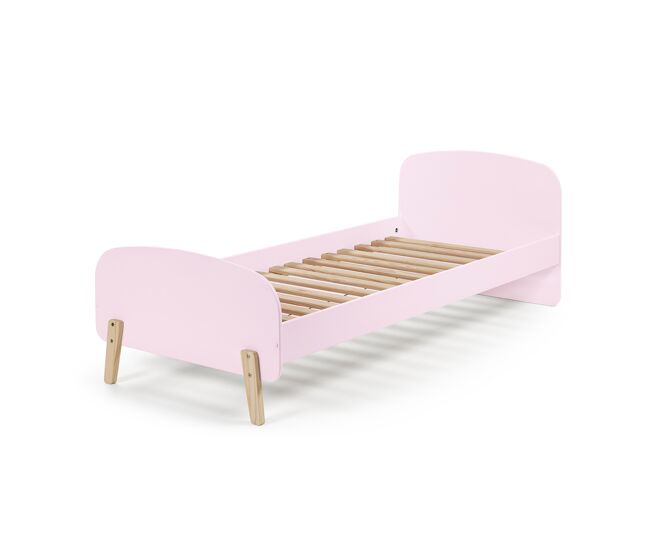 Cama individual infantil kiddy 95x206x73 rosa