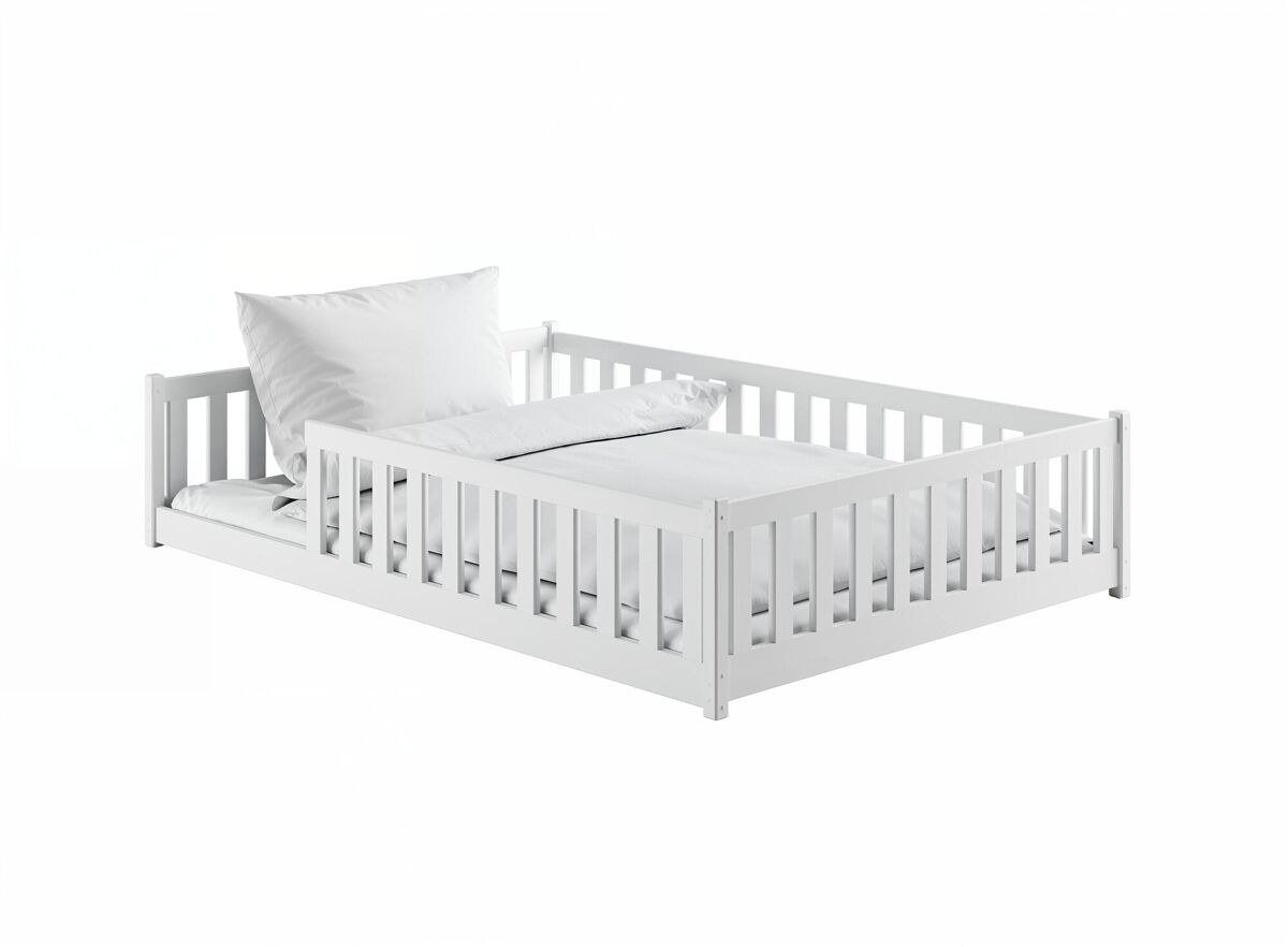 Cama individual infantil mati 146x208x45 blanco