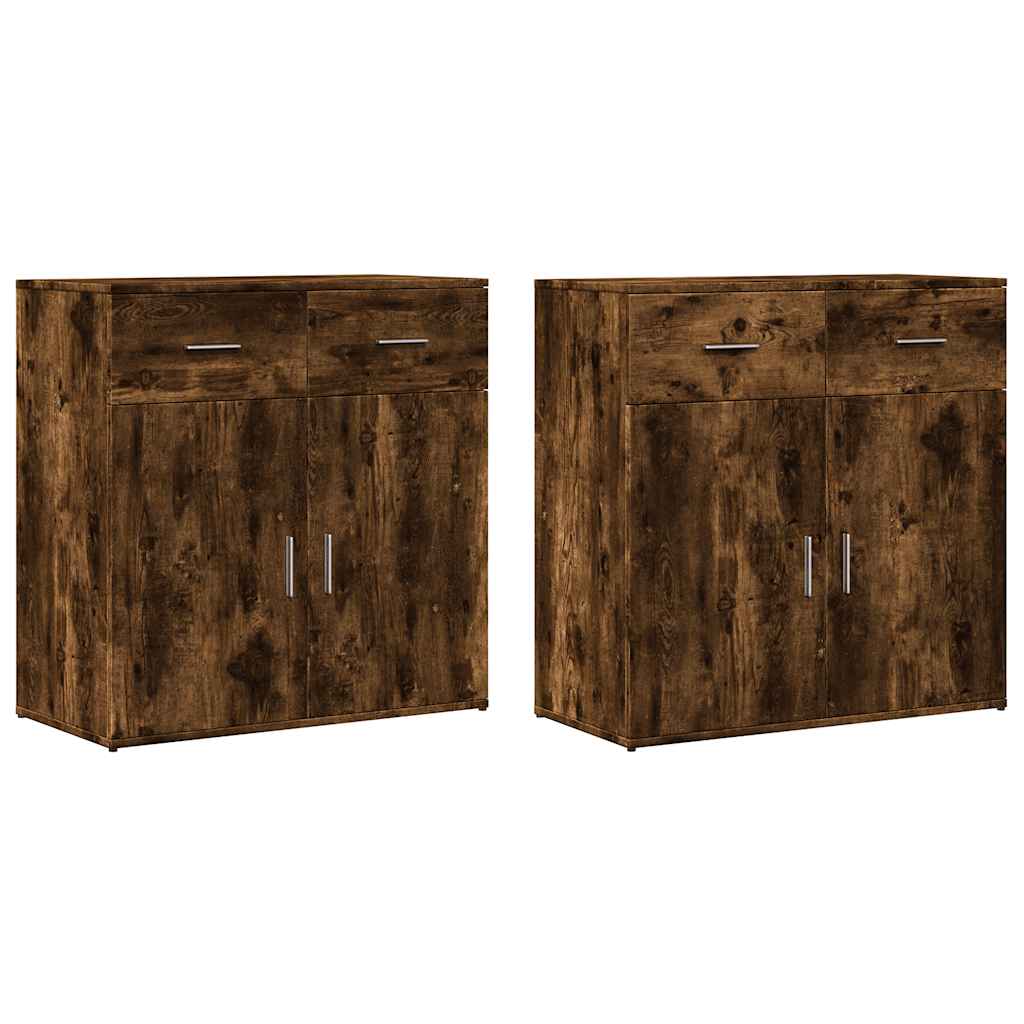 Aparador - Mueble de almacenamiento 2 uds 79 Marrón
