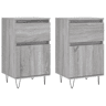 Aparadores - Bufetes - Móveis de apoio 2 pcs 40x35x70 cm derivados madeira cinzento sonoma pt5195