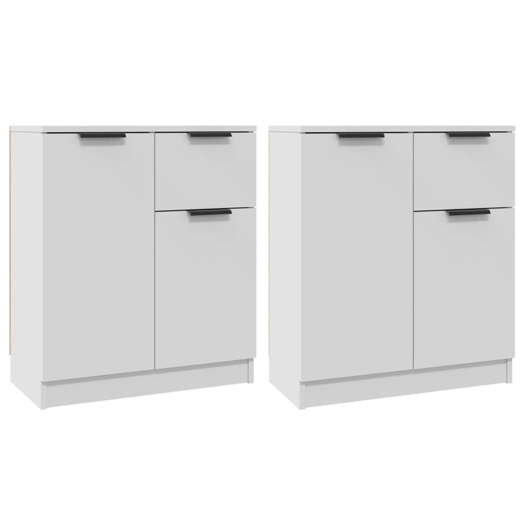 Aparador - Mueble de almacenamiento 2 uds 60 Blanco