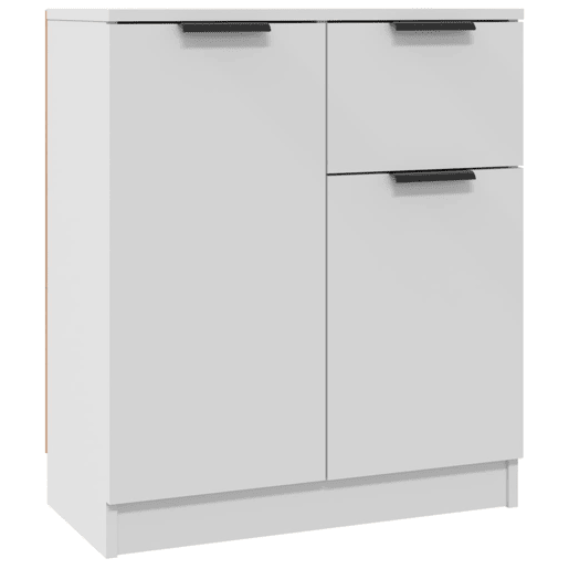 Aparadores - Bufetes - Móveis de apoio 2 pcs 60x30x70 cm derivados de madeira branco pt5111