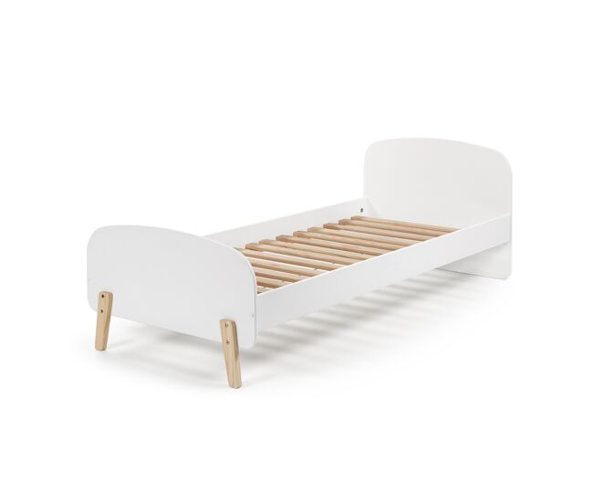 Cama individual infantil kiddy 95x206x73 blanco