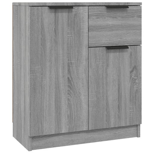 Aparadores - Bufetes - Móveis de apoio 2 pcs 60x30x70 cm madeira processada cinzento sonoma pt5141
