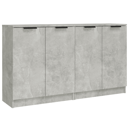 Aparadores - Bufetes - Móveis de apoio 2 pcs 60x30x70 cm madeira processada cinza cimento pt5126
