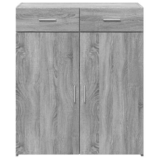 Aparador - Bufete - Móvei de apoio 80x42,5x93 cm derivados de madeira cinzento sonoma pt4480