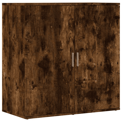 Aparadores - Bufetes - Móveis de apoio 2 pcs 79x38x80 cm derivados madeira carvalho fumado pt5224