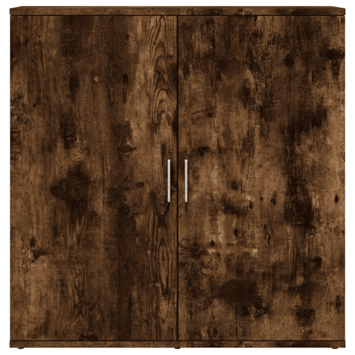 Aparadores - Bufetes - Móveis de apoio 2 pcs 79x38x80 cm derivados madeira carvalho fumado pt5224