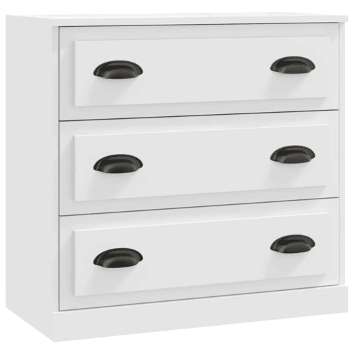Aparadores - Bufetes - Móveis de apoio 2 pcs derivados de madeira branco pt5080