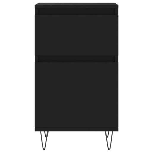 Aparadores - Bufetes - Móveis de apoio 2 pcs 40x35x70 cm derivados de madeira preto pt5211 Aparadores - Bufetes - Móveis de apoio 2 pcs 40x35x70 cm derivados de madeira preto pt5211