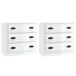 Aparador - Mueble de almacenamiento 2 uds 70 Aparador - Mueble de almacenamiento 2 uds 70 Blanco