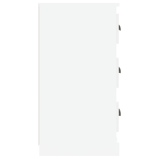 Aparadores - Bufetes - Móveis de apoio 2 pcs derivados de madeira branco brilhante pt5113