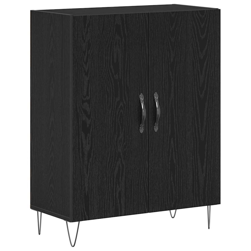 Aparador - Mueble de almacenamiento 69 Negro/ Madera