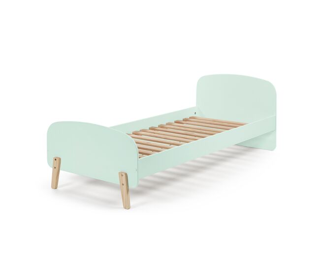 Cama individual infantil kiddy 95x206x73 verde