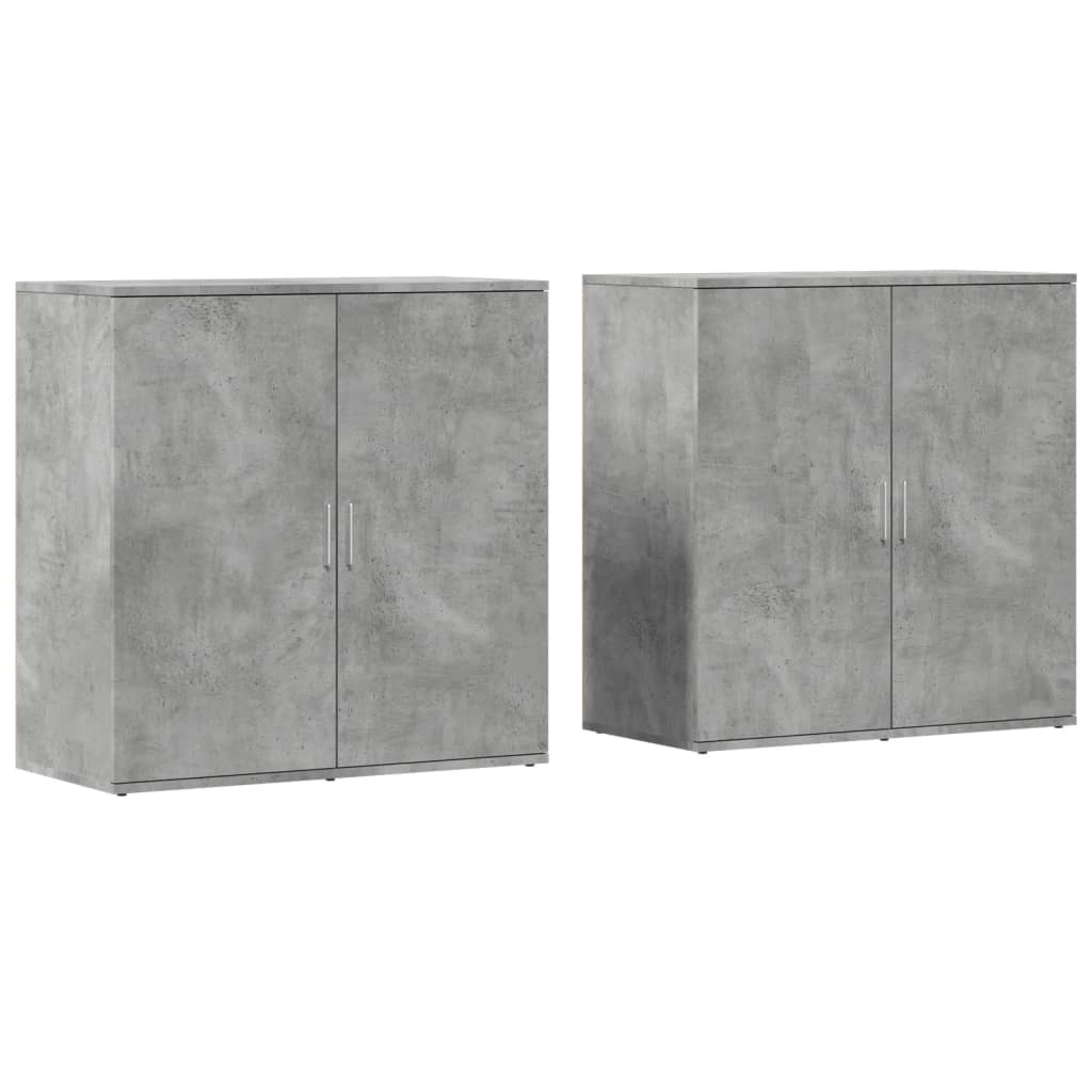 Aparador - Mueble de almacenamiento 2 uds 79 Gris