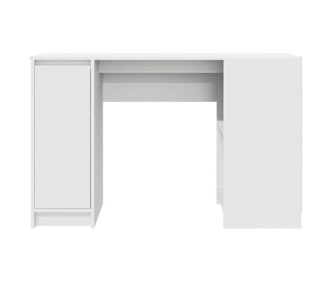 Escritorio melhia 1 puerta + 2 compartimentos blanco 76x120x42 cm