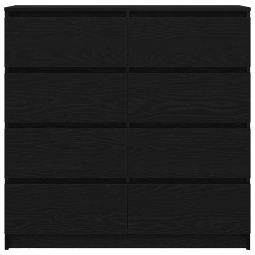 Aparador - Bufete - Móvei de apoio 100x35x99 cm derivados de madeira carvalho preto pt3820
