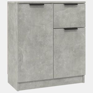 Aparadores - Bufetes - Móveis de apoio 2 pcs 60x30x70 cm madeira processada cinza cimento pt5129