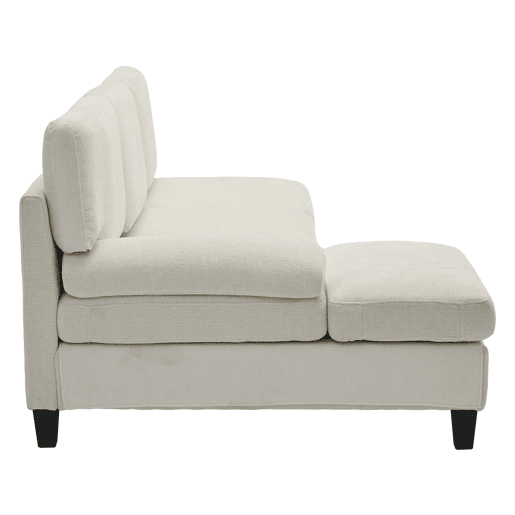 Sofá de 3 lugares 194x118x81 cm - Lateral, cama, linho, sala e quarto - Bege