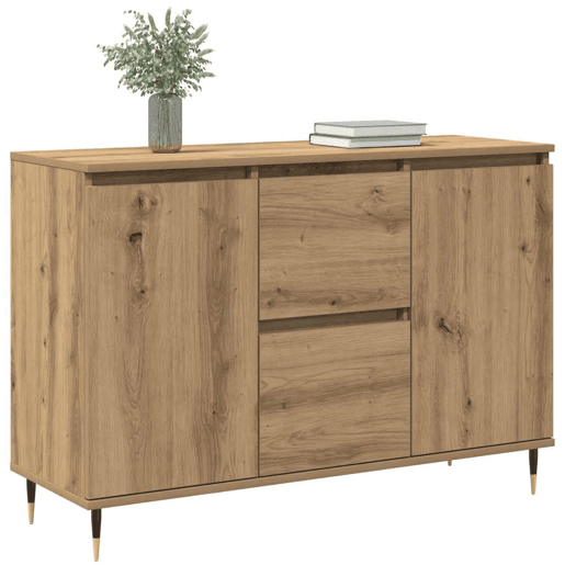 Bufete - Móvei de apoio Carvalho Artesanal 101,5 x 35 x 70 cm Madeira processada pt1777