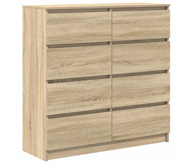 Aparador - mueble de almacenamiento de madera de ingeniería roble sonoma 100x35x99 cm es3710