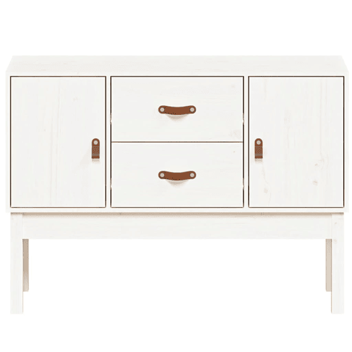 Aparador - Bufete - Móvei de apoio 110x40x78 cm madeira de pinho maciça branco pt4648