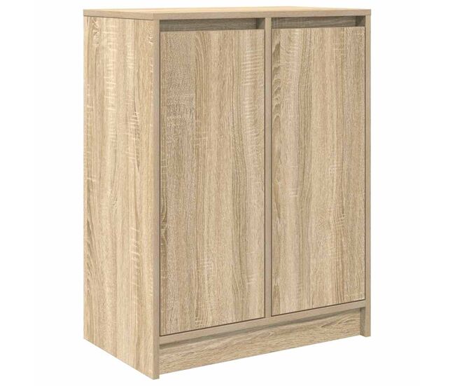 Aparador - mueble de almacenamiento madera ingeniería roble sonoma 57x34x76 cm es4603