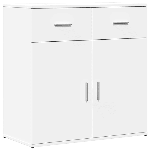 Aparadores - Bufetes - Móveis de apoio 2 pcs 79x38x80 cm derivados de madeira branco pt5266
