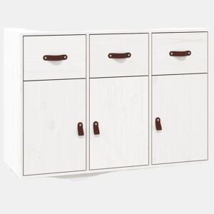 Aparador - Bufete - Móvei de apoio 100x40x75 cm madeira de pinho maciça branco pt4647