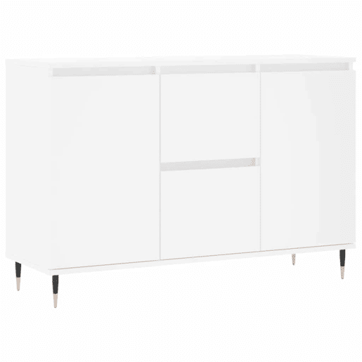 Aparador - Bufete - Móvei de apoio 101,5x35x70 cm derivados de madeira branco pt3136