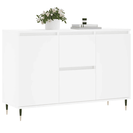 Aparador - Bufete - Móvei de apoio 101,5x35x70 cm derivados de madeira branco pt3136