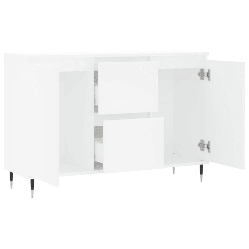 Aparador - Bufete - Móvei de apoio 101,5x35x70 cm derivados de madeira branco pt3136
