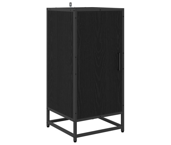 Aparador - mueble de almacenamiento roble negro 35,5 x 35 x 76 cm es4968