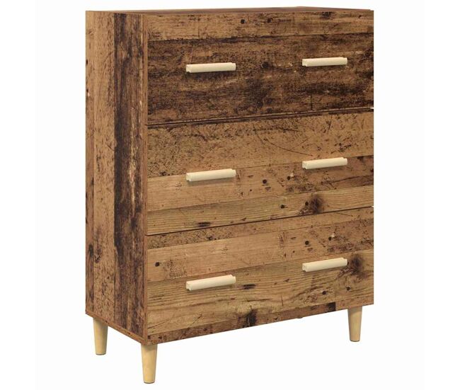 Aparador - mueble de almacenamiento madera vieja 69,5 x 34 x 90 cm madera de ingeniería es4712