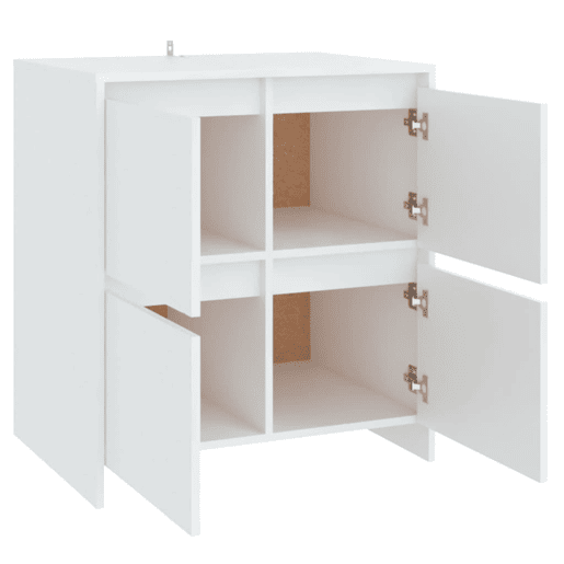 Aparadores - Bufetes - Móveis de apoio 2 pcs 70x41x75 cm derivados de madeira branco pt5261