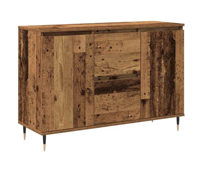 Aparador - mueble de almacenamiento madera vieja 101,5 x 35 x 70 cm madera de ingeniería es4670