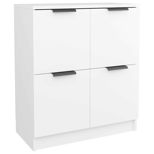 Aparadores - Bufetes - Móveis de apoio 2 pcs 60x30x70 cm derivados de madeira branco pt5260
