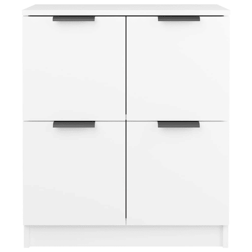 Aparadores - Bufetes - Móveis de apoio 2 pcs 60x30x70 cm derivados de madeira branco pt5260